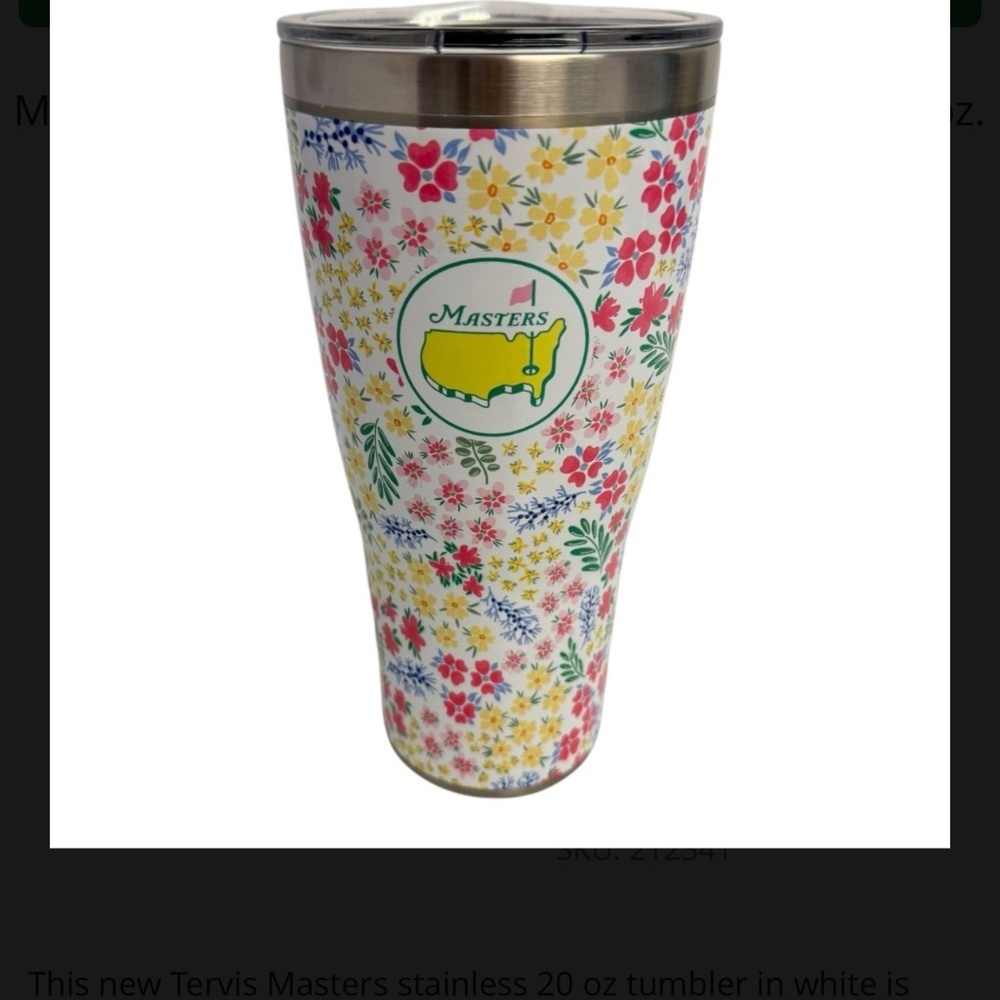 NWT masters 2025 magnolia 30 oz tumbler